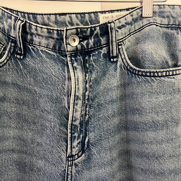 Rag & Bone - The Cloud Lori Jean - high rise wide leg jeans in dubois - Picture 4 of 7